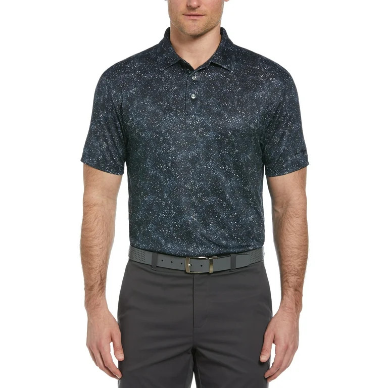 Ben Hogan Men's and Big Men’s All-over Confetti Print Golf Polo Shirt, up to Size 5XL | Walmart (US)