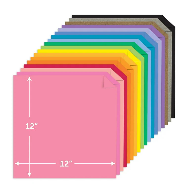 Astrodesigns Cardstock, Starter Pack 18-Color Assortment, 12" x 12", 65 lb/176 Gsm, 72 Sheets | Walmart (US)