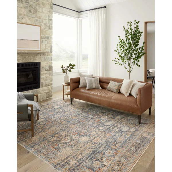 Angela Rose x Loloi Blake Navy / Multi Area Rug | Wayfair North America
