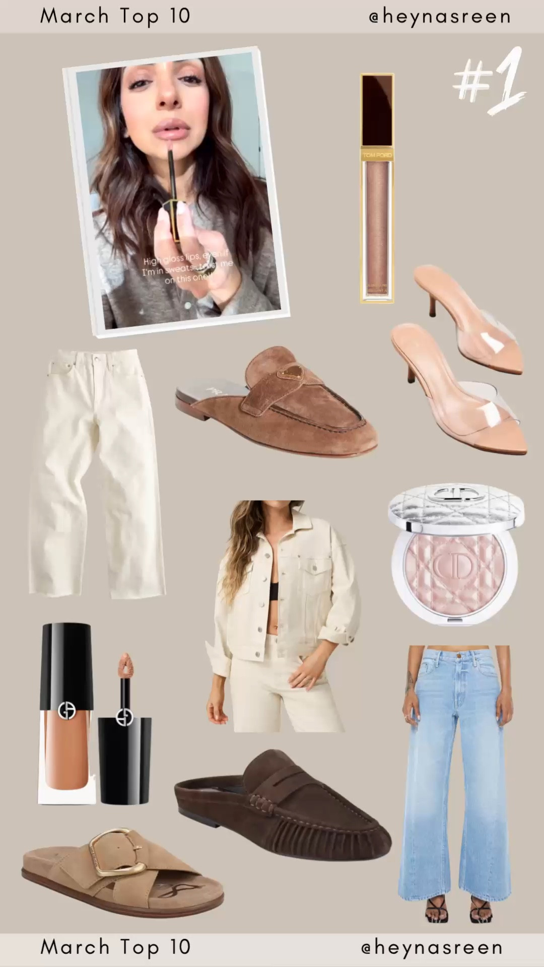 The top 10 most loved items from March! 