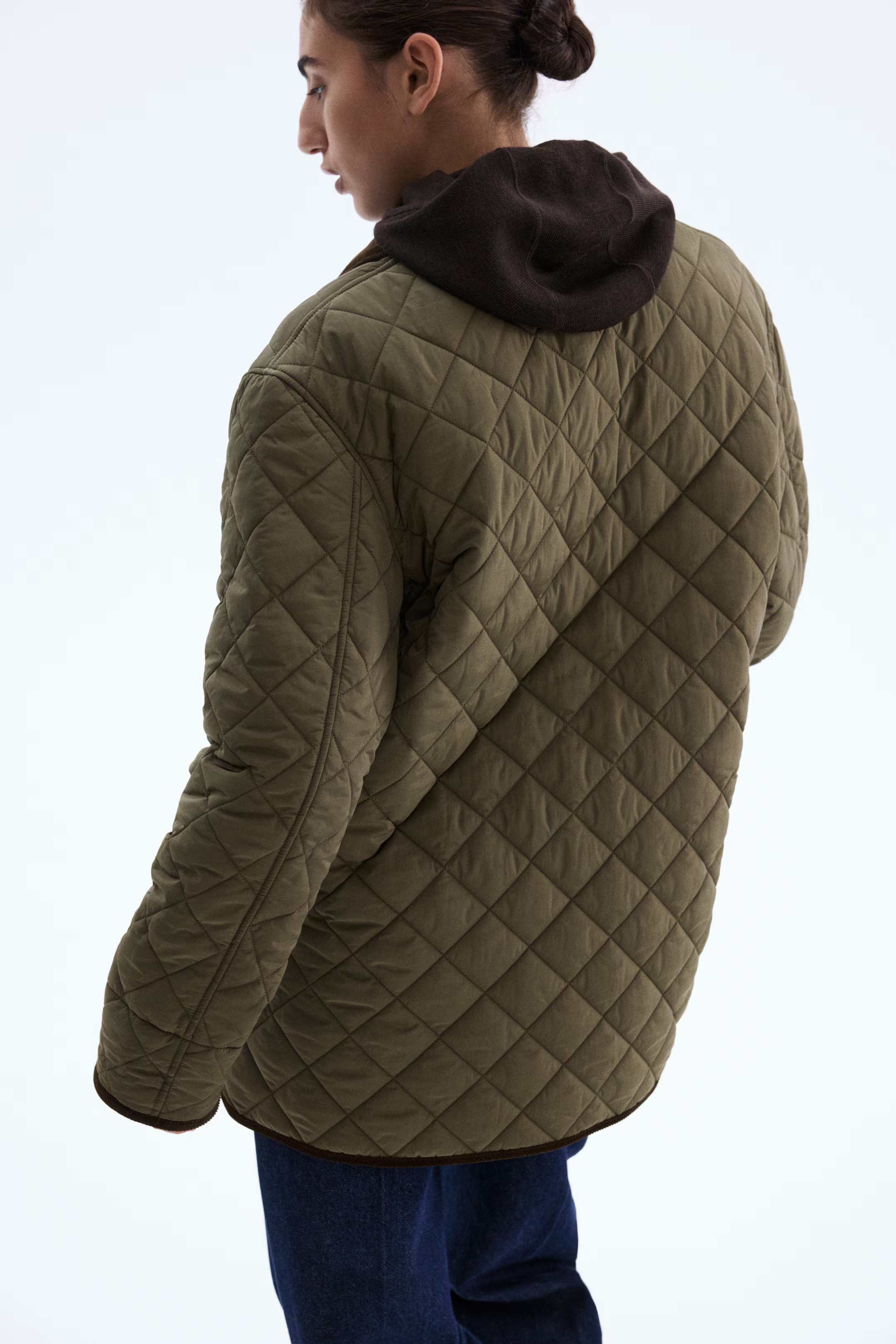 Quilted Jacket - Beige - Ladies | H&M US | H&M (US + CA)