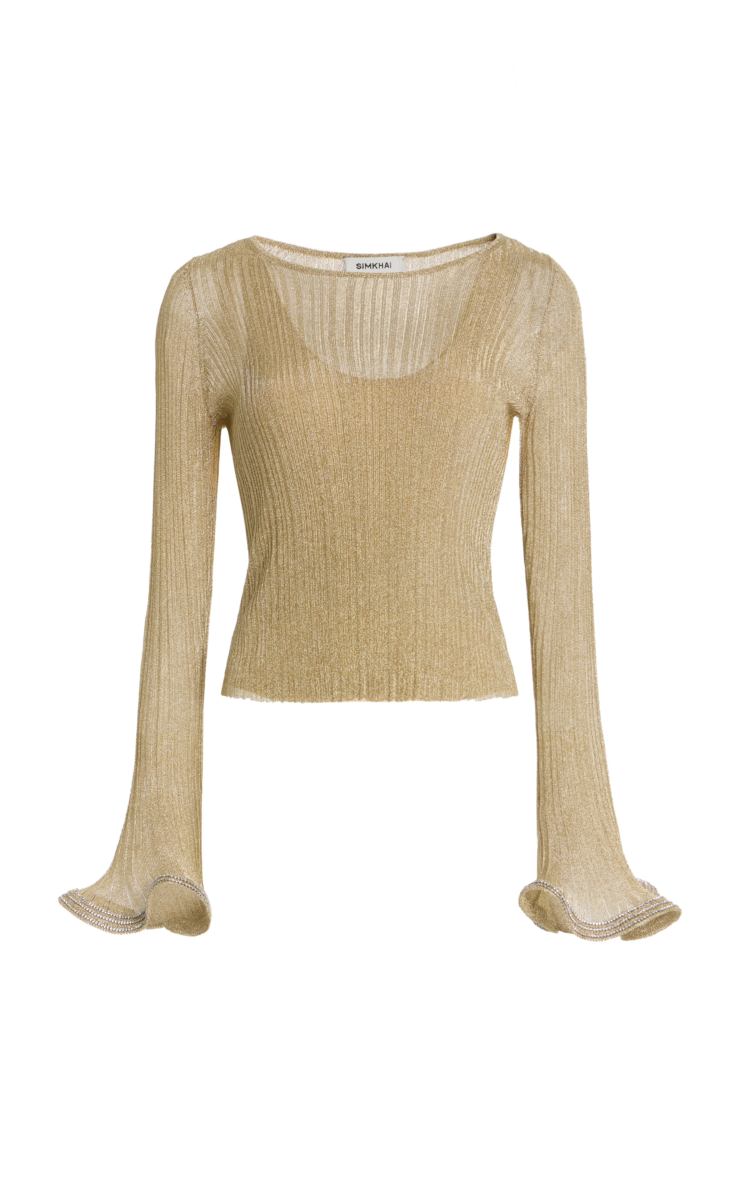 Maebry Metallic Plisse Top | Moda Operandi (Global)