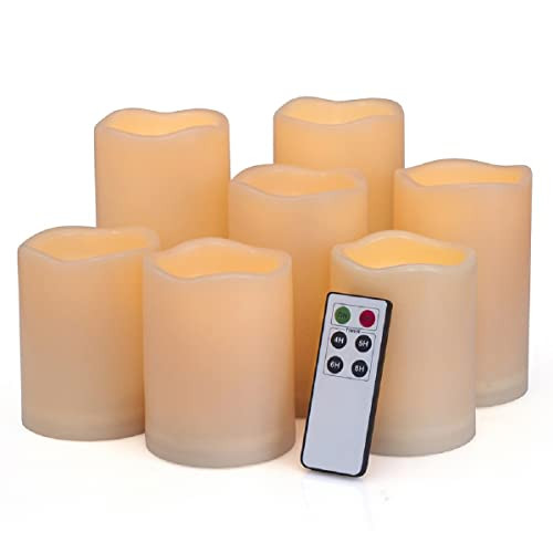Amazon.com: Aignis Flameless Candles with Remote & 2/4/6/8H Timers, Outdoor Indoor Waterproof Rem... | Amazon (US)