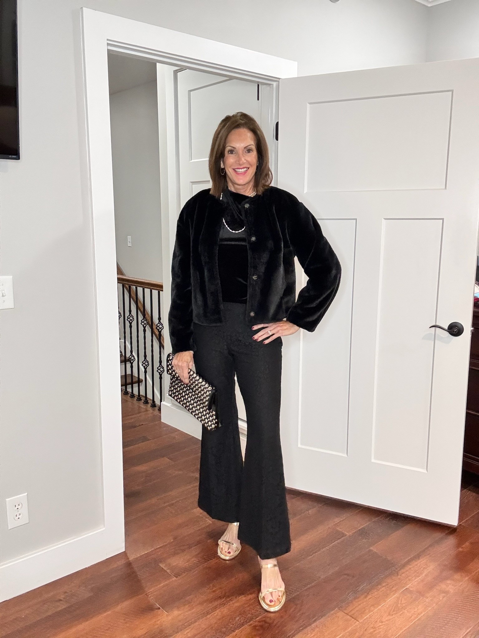 Chic winter outfit! large velvet top - size 8 lace pants - large faux fur jacket 
Women’s fashion, outfit inspo, outfit ideas, what to wear for, fashion over 40, fashion over 50, winter outfit ideas, winter fashion, winter styles, winter outfits, winter outfit inspo, holiday styles, holiday outfits, holiday outfit inspo, holiday fashion, trending fashion, chic style

#LTKOver40 #LTKootd #LTKHoliday
