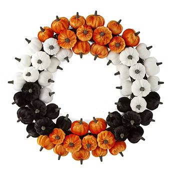 Layerings 18in Multi Pumpkin Halloween Wreath | JCPenney