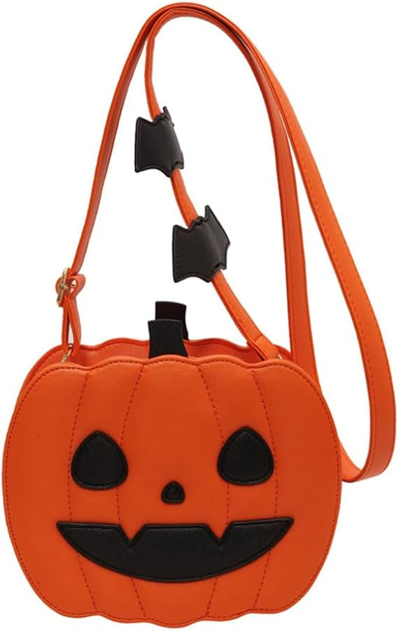 Small Spooky Pumpkin Purse - Halloween Crossbody Bag for Women, Stylish and Fun Halloween Accesso... | Amazon (US)