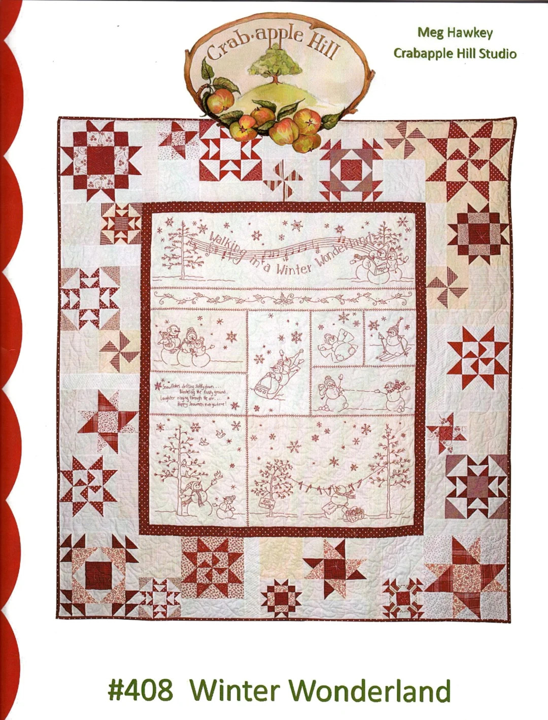 Winter Wonderland pieced & Hand Embroidery Quilt Pattern From: Crabapple Hill Studio - Etsy | Etsy (US)