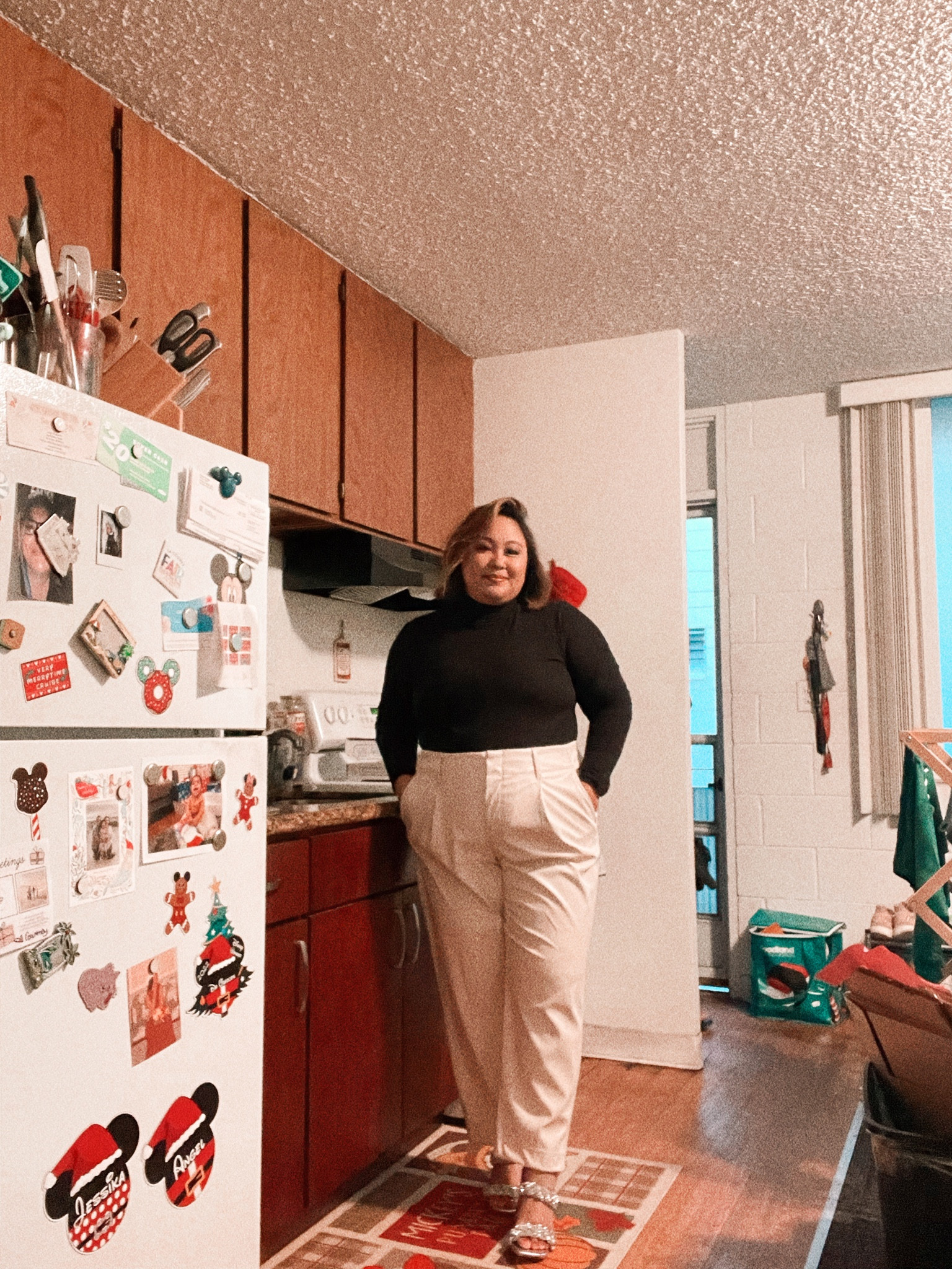 NEW YEAR’S EVE OUTFIT IDEA 💃🏽🪩🎆 I wore this chic black, white, and silver outfit to Christmas mass, and I think it would make a cute New Year’s Eve outfit too!

I don’t wear black to ring in the New Year because an old Filipino superstition I grew up with said it’s bad luck. But if you don’t believe in silly things like superstitions, this outfit would be so cute! You could even pair it with a long coat if you live in a colder area. 🧥 

OUTFIT DETAILS
Top: Old Navy
Pants: Target 
Shoes: Target 

black long sleeve ribbed turtleneck, cream high-rose faux leather tapered ankle pants, basil rhinestone heels, a new day

#LTKHoliday #LTKworkwear #LTKSeasonal
