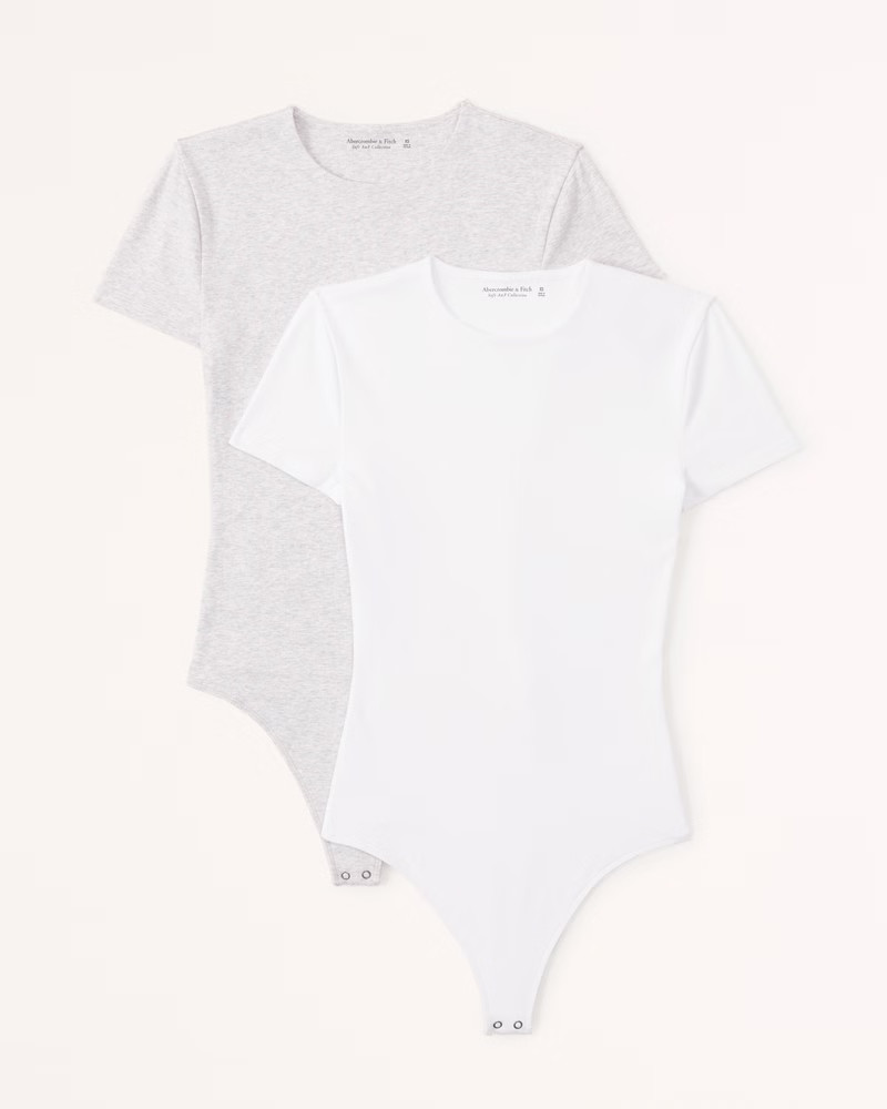 Women's 2-Pack Short-Sleeve Bodysuit | Women's Tops | Abercrombie.com | Abercrombie & Fitch (US)
