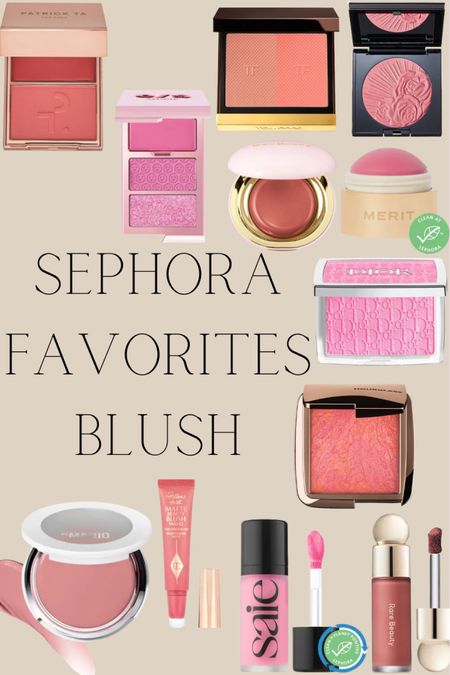 Blush, I feel like blush is literally the must have makeup product. Whether it’s for a natural makeup look, soft glam makeup look or even a no makeup makeup look, you’ll need a blush. These are all different types of blushes from cream, liquid and powder blush. 

All of these are from Sephora. These are my top favorite blushes from Sephora. I know it’s a lot but you can never have too many blushes either. So if you still have Sephora gift cards from the holidays here is a great way to use them and update your makeup. #makeup #blush #sephora #sephorablushes #blushes #powderblush #liquidblush #creamblush 

#LTKfindsunder50 #LTKbeauty