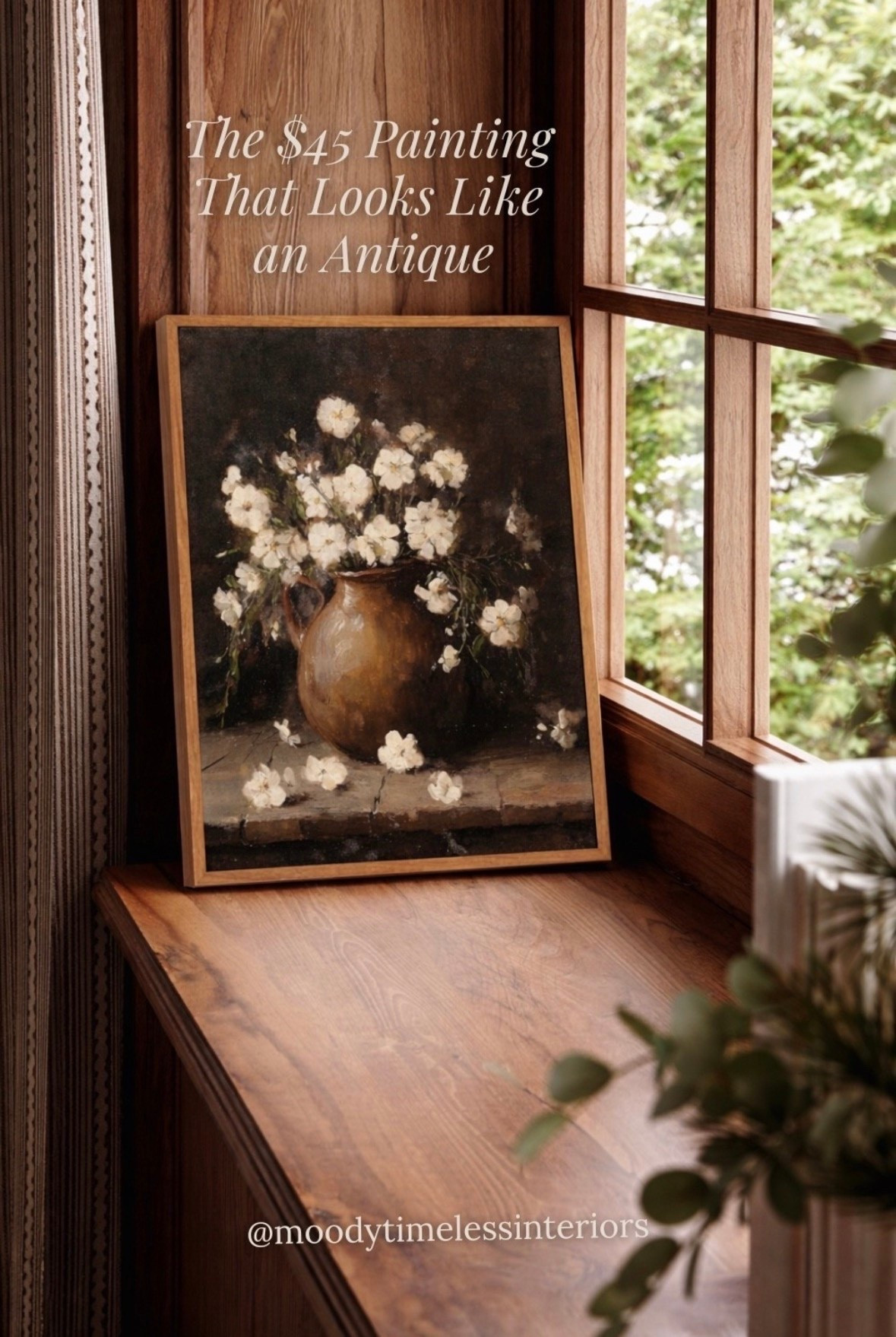 This one stopped me completely. 🖤
A framed vintage floral painting — dark background, white blooms, terracotta vase — for under $50. It looks like something you’d find in an antique shop in France. It’s giving old-world, collected, completely intentional.
Amazon’s Choice, 4.7 stars, and there’s a 10% coupon active right now so grab it while it’s there. I linked all three sizes so you can find the right fit for your space.
This is the kind of piece that makes a room feel like it has a story. 🤍
#LTKfindsunder50 #LTKstyled

#LTKHome