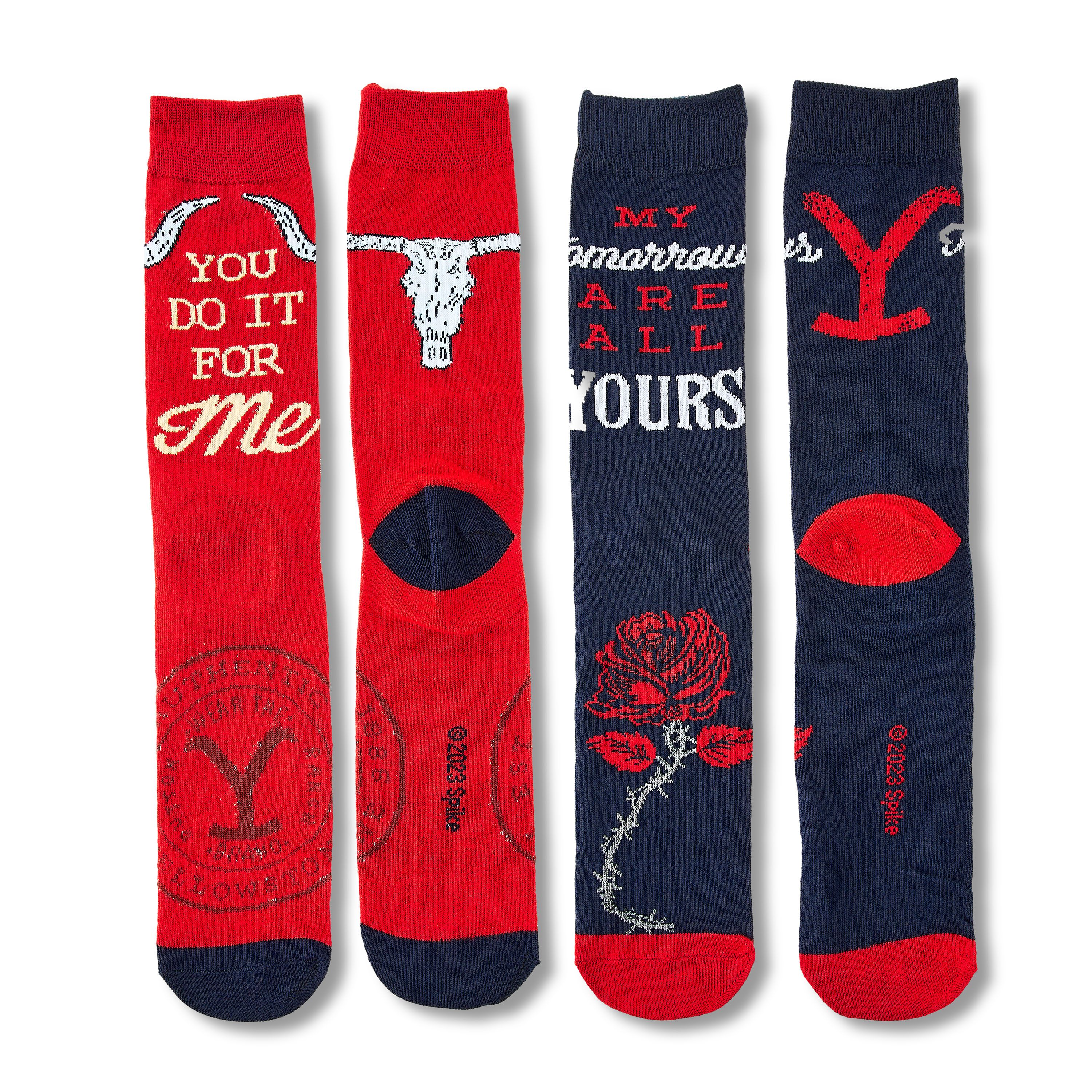 Yellowstone Valentine's Adult 2 Pack Gift Box Socks | Walmart (US)