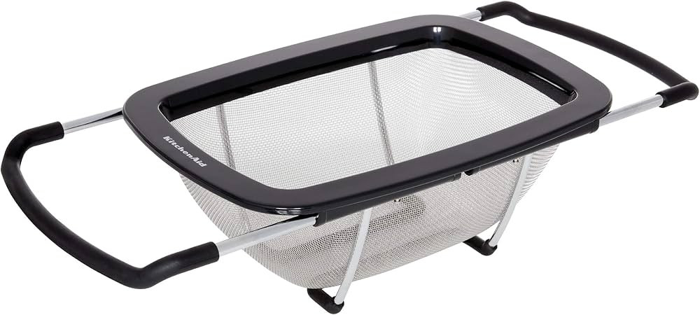 KitchenAid Expandable Stainless Steel Colander, One size, Black | Amazon (US)