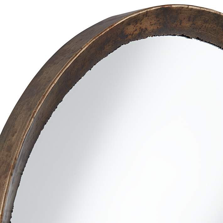 Uttermost Tortin Jagged Edge 34" Round Wall Mirror - #87M33 | Lamps Plus | Lamps Plus