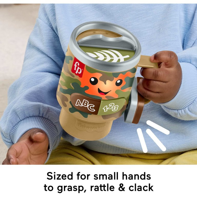 Fisher-Price Laugh & Learn Wake up & Learn Coffee Camo Mug Baby & Toddler Toy with Music & Lights | Walmart (US)
