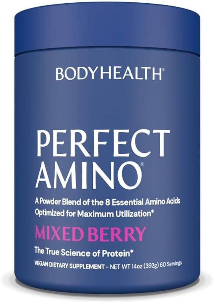 BodyHealth PerfectAmino Powder Mixed Berry (60 Servings) Best Pre/Post Workout Recovery Drink, 8 ... | Amazon (US)