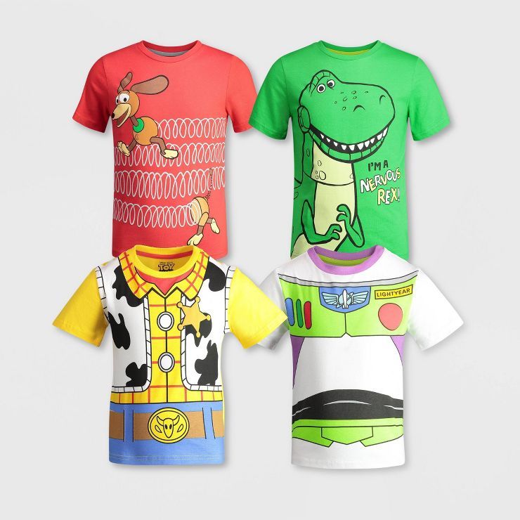Toddler Boys' 4pk Toy Story Short Sleeve Graphic T-Shirt | Target