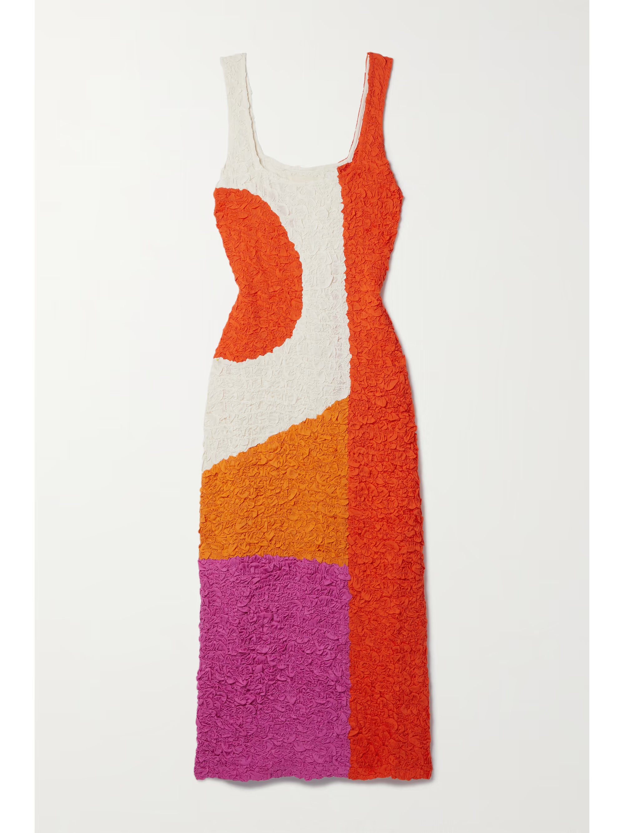 Sloan color-block TENCEL modal-cloqué midi dress | NET-A-PORTER (US)
