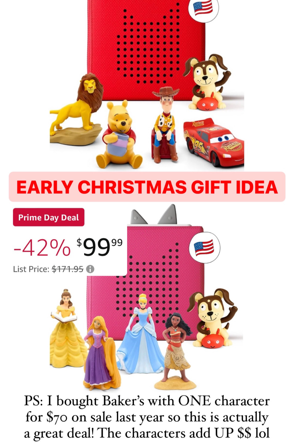 Toniebox audio player starter set / Amazon prime day deals / early Christmas gifts / early Christmas presents / toddler Christmas gifts 

#LTKFamily #LTKKids #LTKSaleAlert