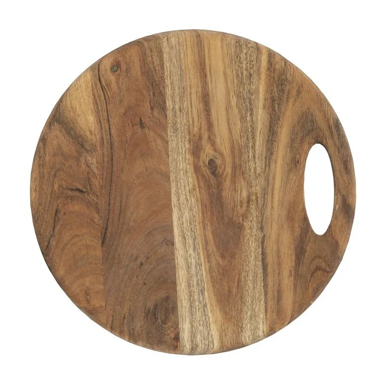 Round Acacia 13 in. X 13 in. Wood Cutting Board | Walmart (US)