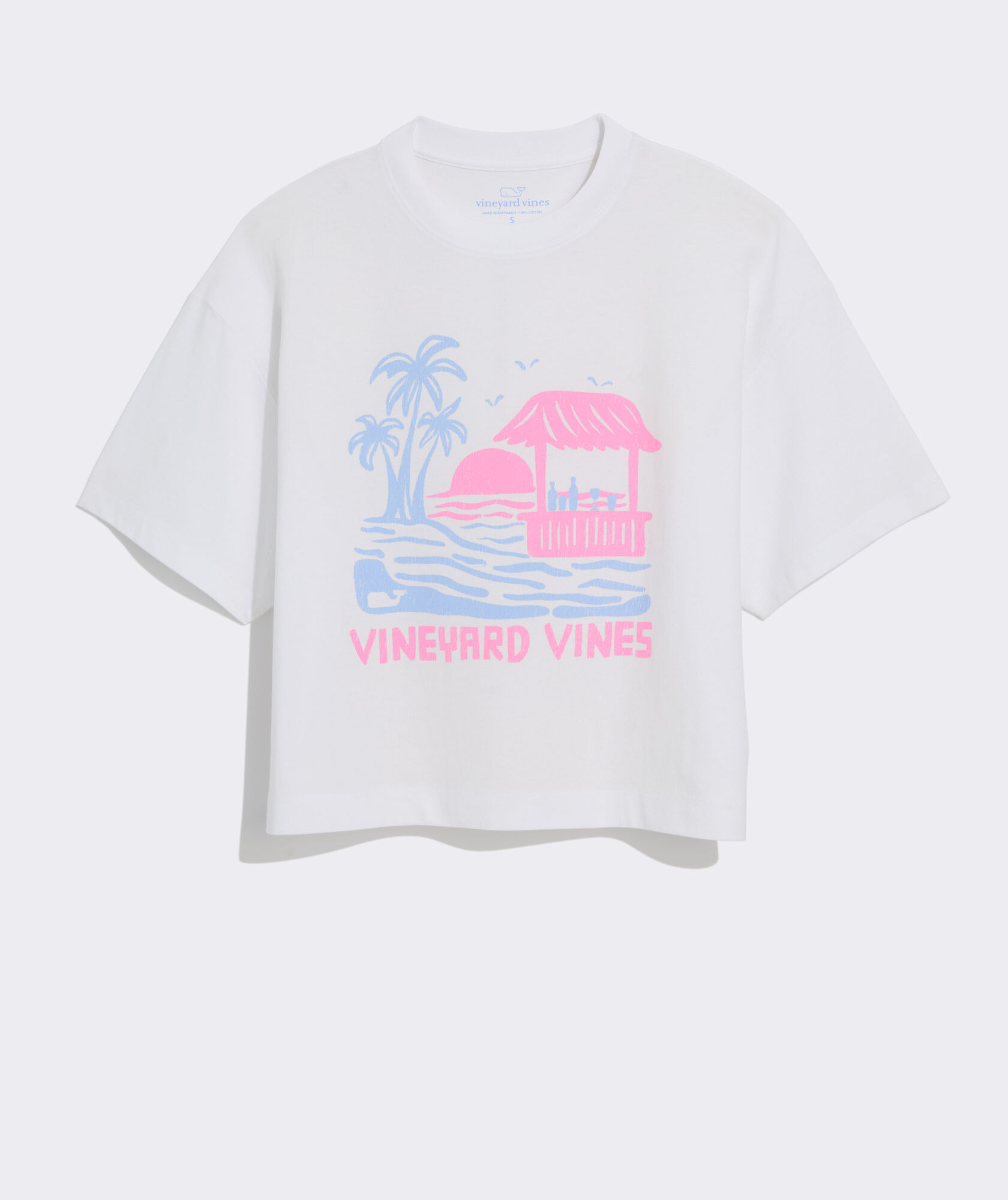 Women's Garment-Dyed Beach Bar Scenic Boxy Tee | vineyard vines