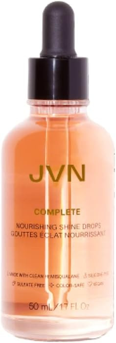 JVN Complete Nourishing Shine Drops, 1.7 Fl Oz, Frizz Fighting, Hair Smoothing Oil for Shine and ... | Amazon (US)