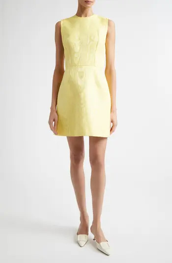 Neelam Moiré Mikado A-Line Minidress | Nordstrom