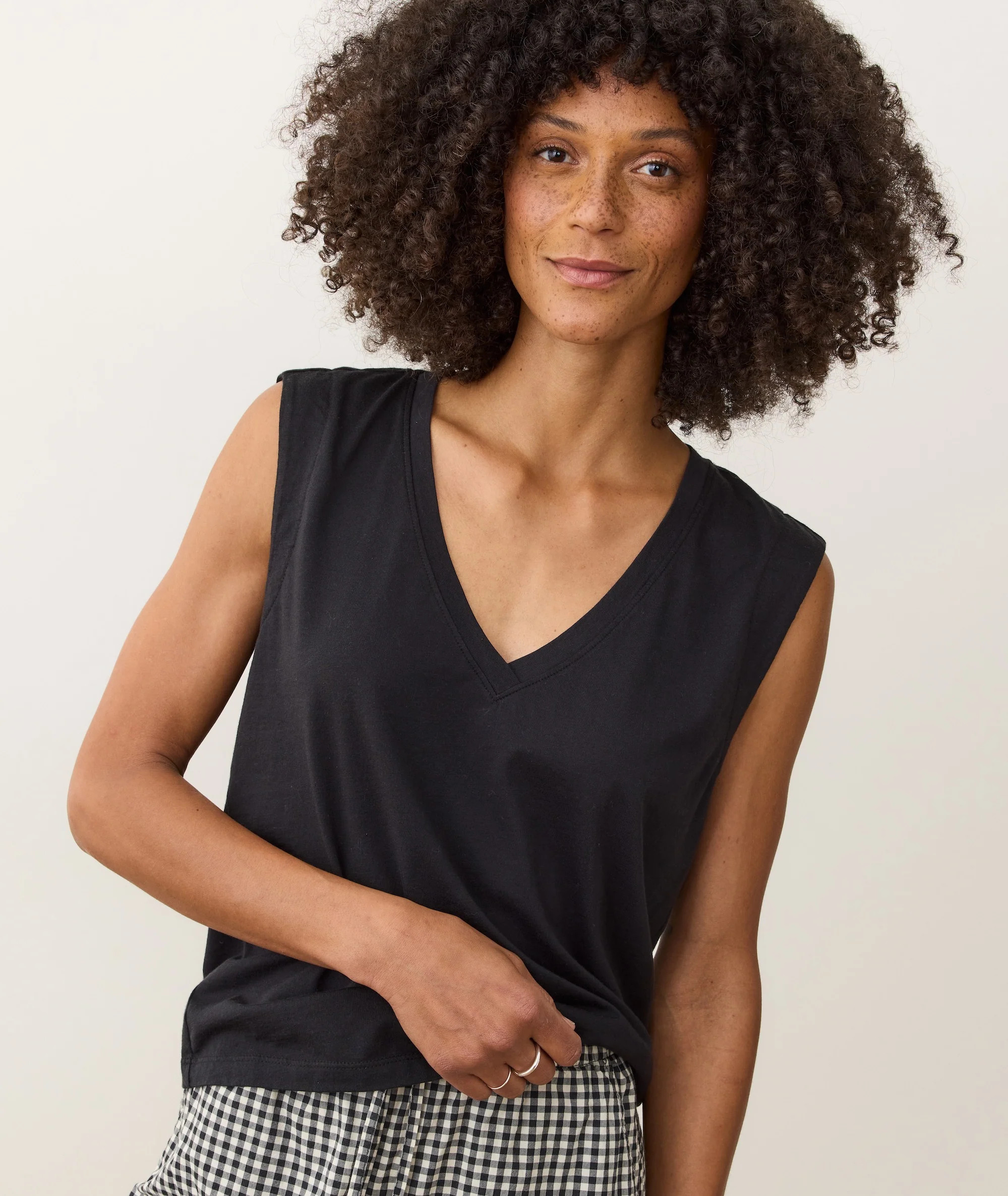 Pima Tissue V-Neck Tank | Marine Layer