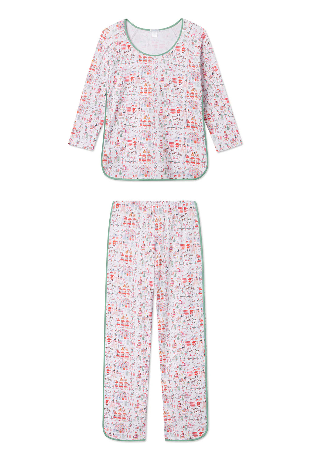 Pima Long-Long Set in North Pole | Lake Pajamas