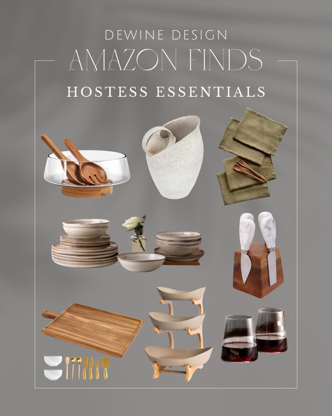 Hosting made simple ✨ These Amazon finds bring effortless style to the table so you can focus on making memories, not stressing over the details.

•

Entertaining essentials, hosting must-haves, dinner party ideas, Amazon home finds, modern dinnerware, wine glasses, table setting inspiration, DeWine Design

#LTKFindsUnder100 #LTKFindsUnder50 #LTKHome