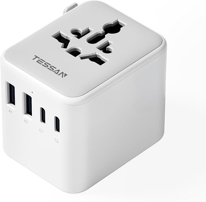 TESSAN Universal Travel Adapter Worldwide with 2 USB C and 2 USB A Ports, Universal Plug Adaptor ... | Amazon (UK)