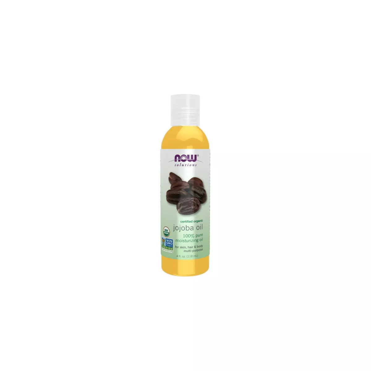 Now Foods Solutions Certified Organic Jojoba Oil  -  4 oz Liquid | Target