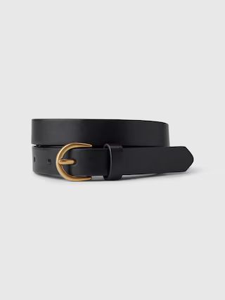 Skinny Vegan-Leather Belt | Gap Factory