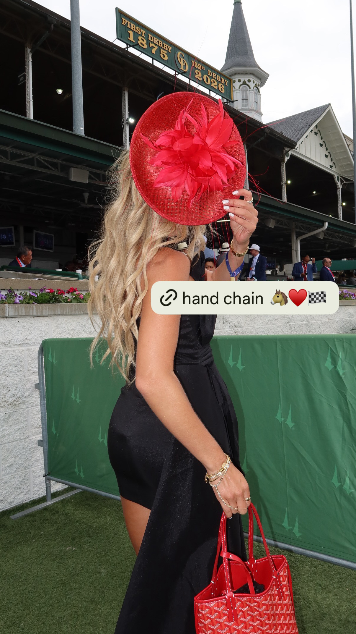 kentucky derby outfit and hat 🖤🐎 

 #LTKdayinmylife #LTKgrwm #LTKSeasonal