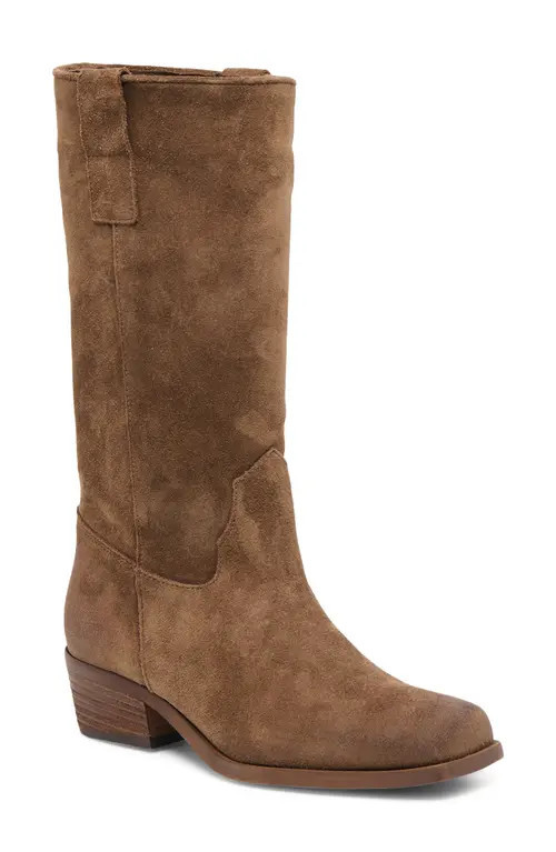 Dolce Vita Romie Western Boot in Chocolate Suede at Nordstrom, Size 9.5 | Nordstrom