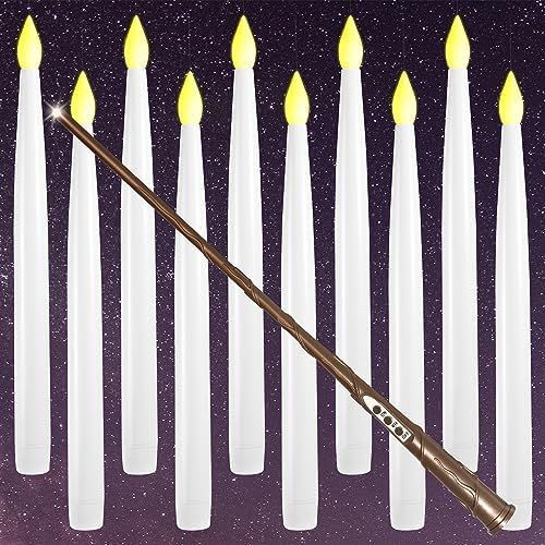 LUSHARBOR Floating Candles, 10pcs Flameless Candles with Wand Remote, 10.8" Magic Flickering Tape... | Amazon (US)