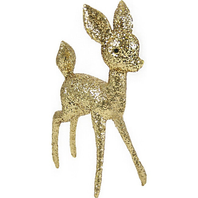 Extra Large Glitter Deer, Gold | Maisonette