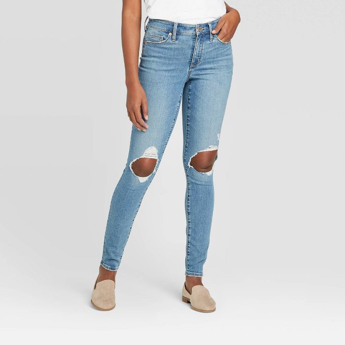 Women's High-Rise Distressed Skinny Ankle Jeans - Universal Thread™ | Target