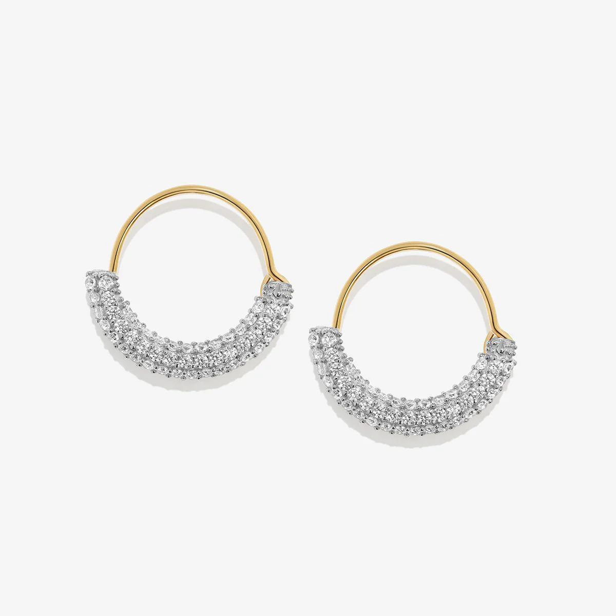 Saz mini hoop earrings | Adornmonde