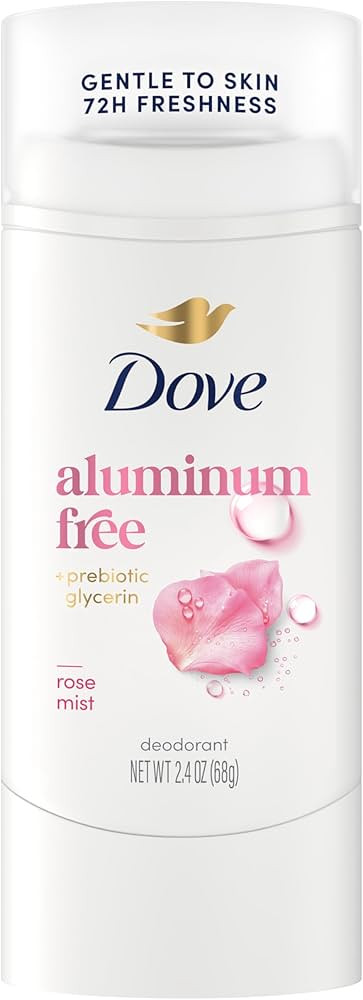 Dove Deodorant Stick Rose Mist for 72 Hour Odor Protection Aluminum Free 2.4 oz | Amazon (US)
