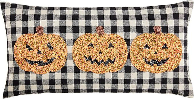 Mud Pie Halloween Pillow, Pumpkin | Amazon (US)