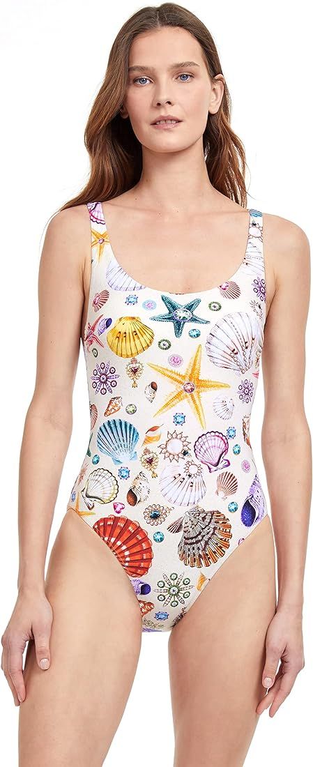 Gottex Women's Standard White Sands Round Neck One Piece | Amazon (US)