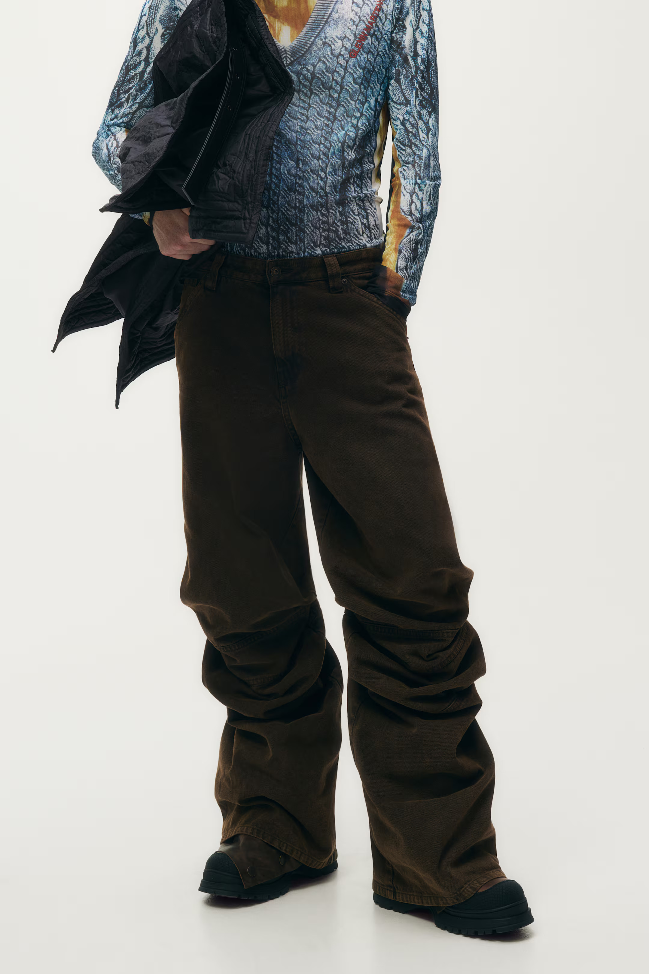 Slouchy Twill Pants - Dark brown - Men | H&M US | H&M (US + CA)