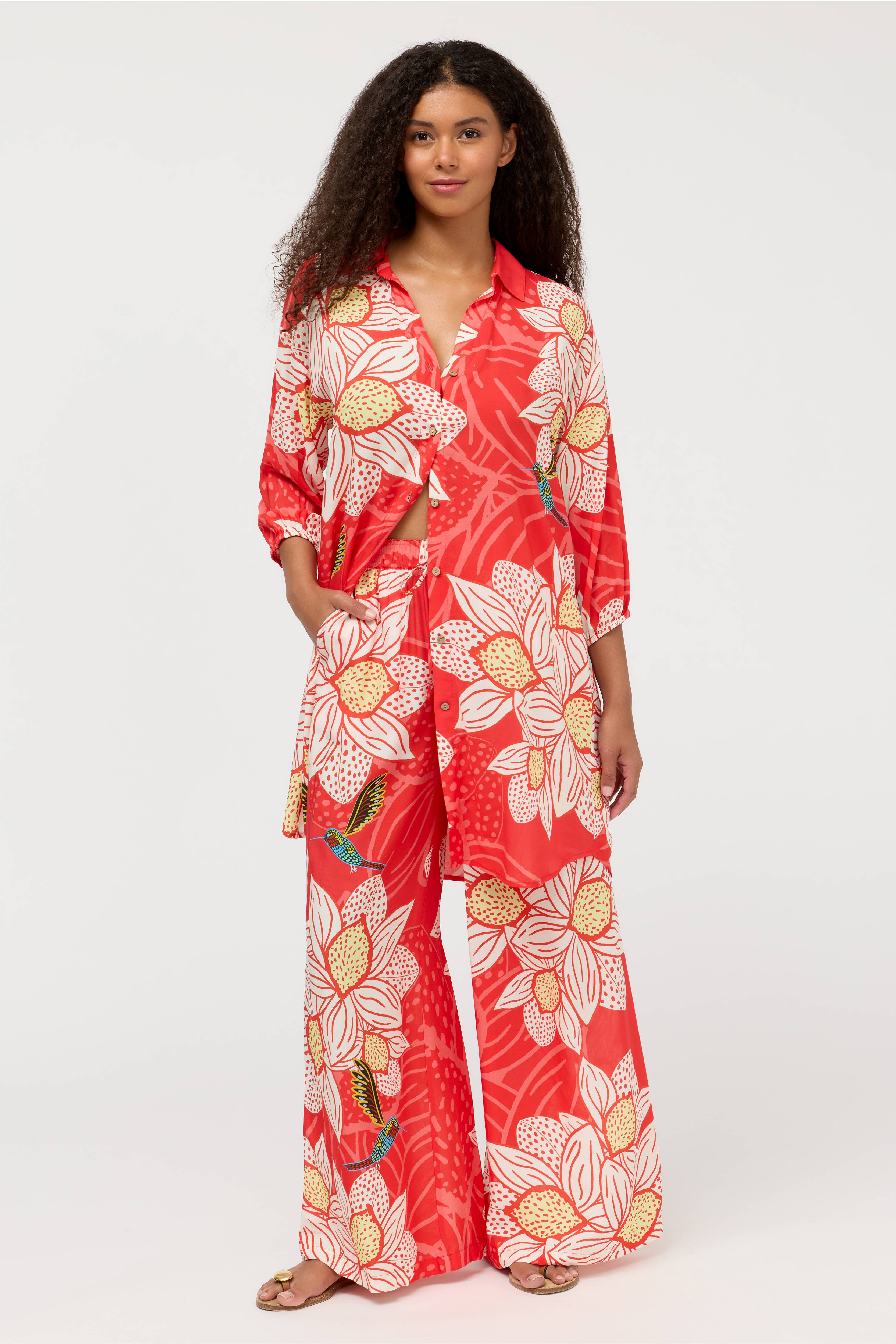 JW X ASHLEY PERCIVAL WIDE LEG PANT
                                
                             ... | Johnny Was