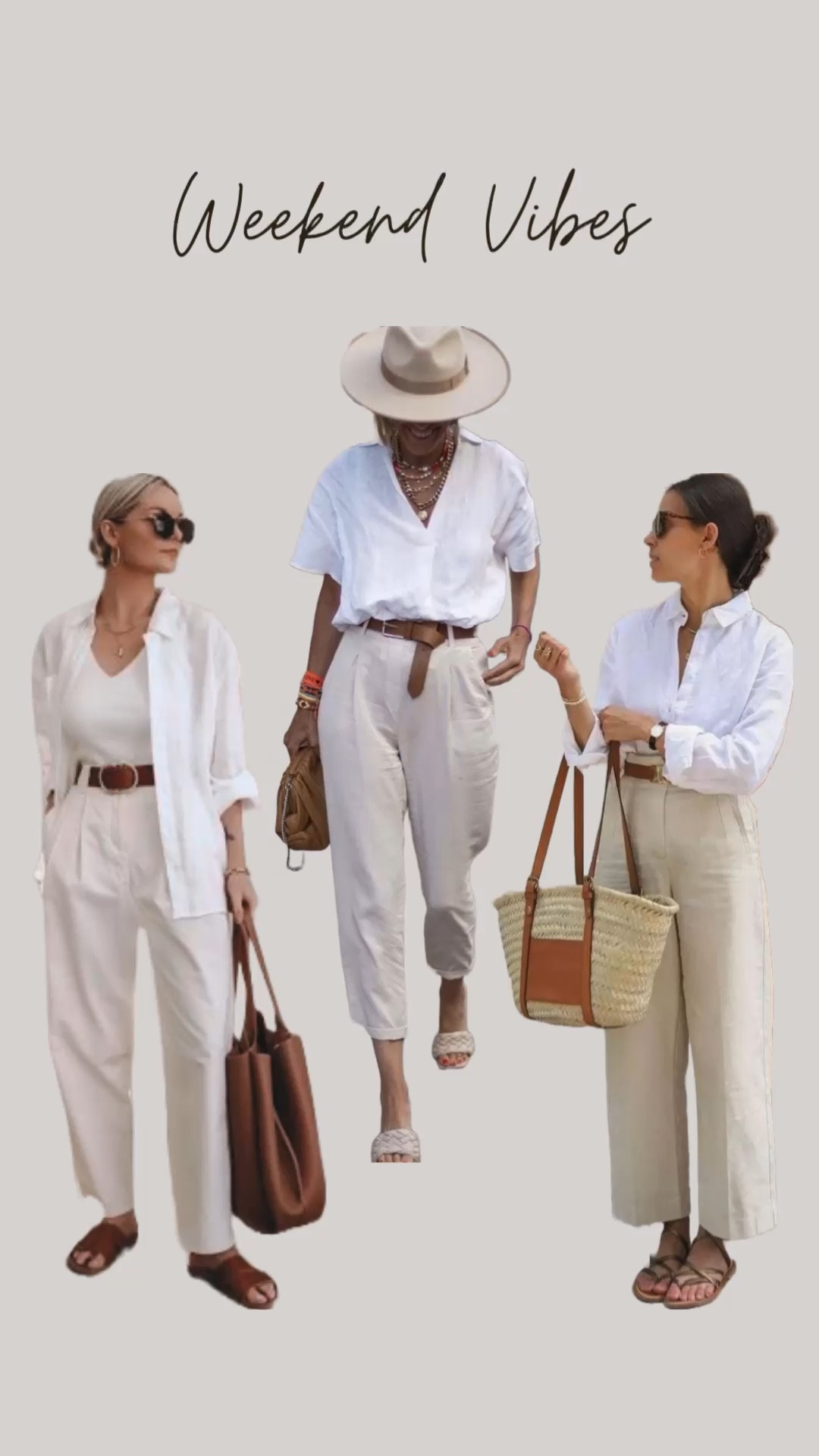 Laid back outfit ideas with warm white tones🤍💫

#LTKspring #LTKstyletip #LTKsummer