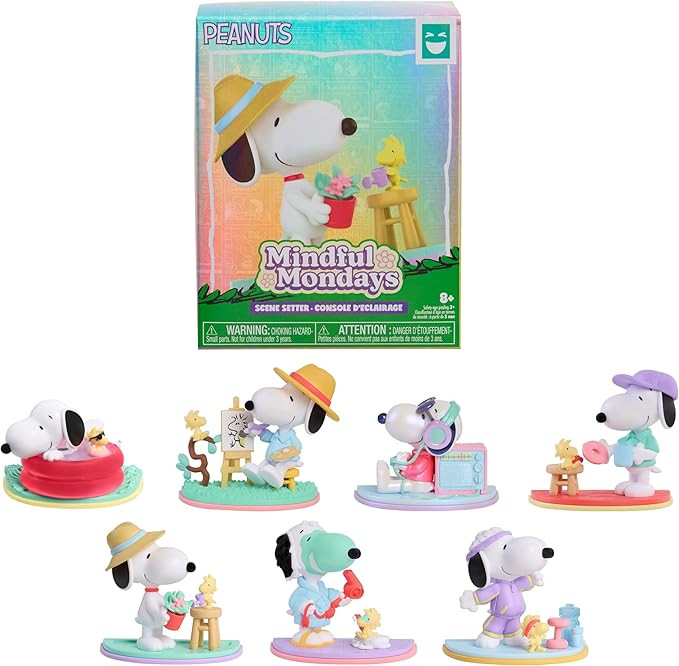 HAPPY HAUL Peanuts Mindful Mondays Collectible Figures, Surprise Collectible Toy Figure in Blind ... | Amazon (US)