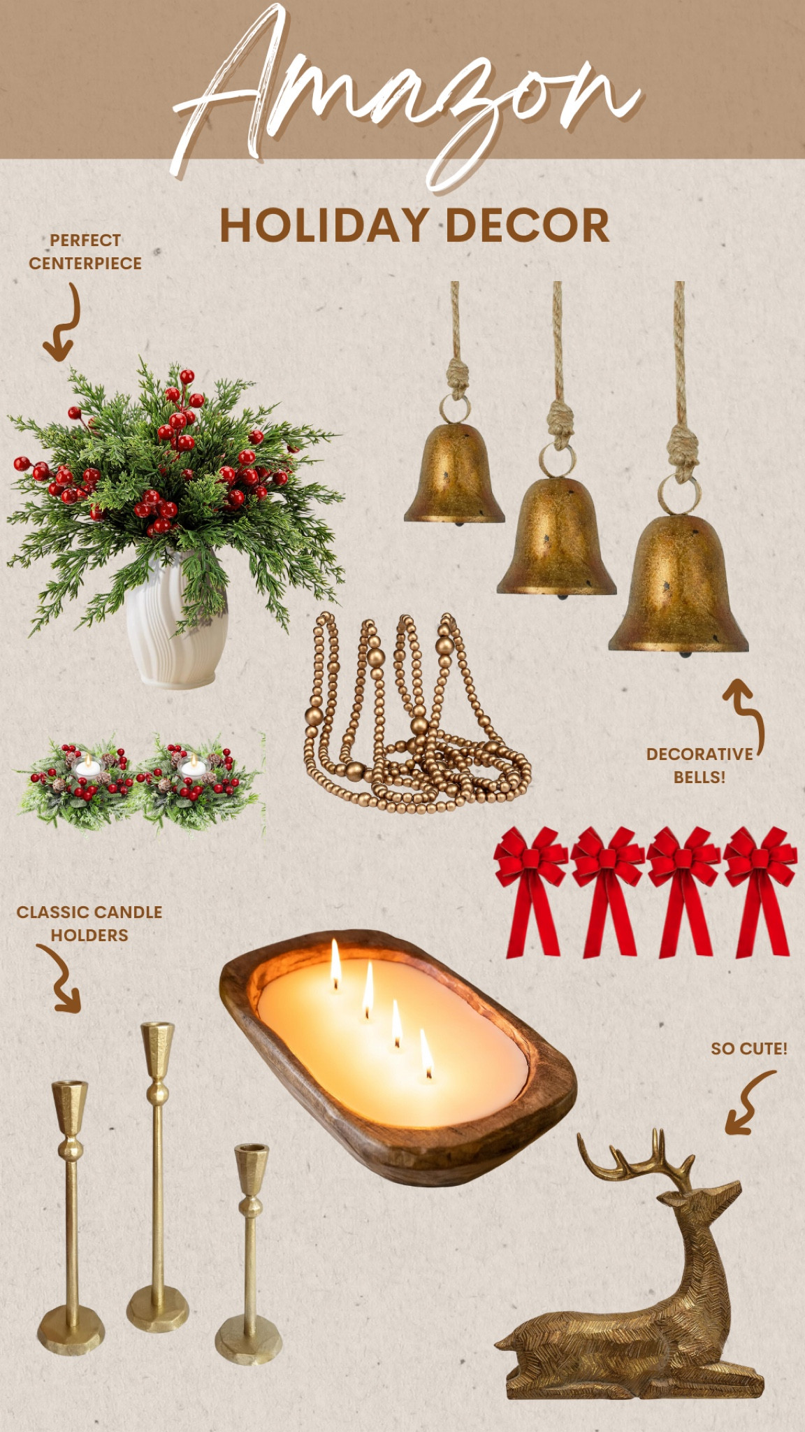 Holiday decor from Amazon! #amazon #amazonhome #amazonholiday Christmas decor, holiday decor. 

#LTKHome #LTKSeasonal #LTKHoliday