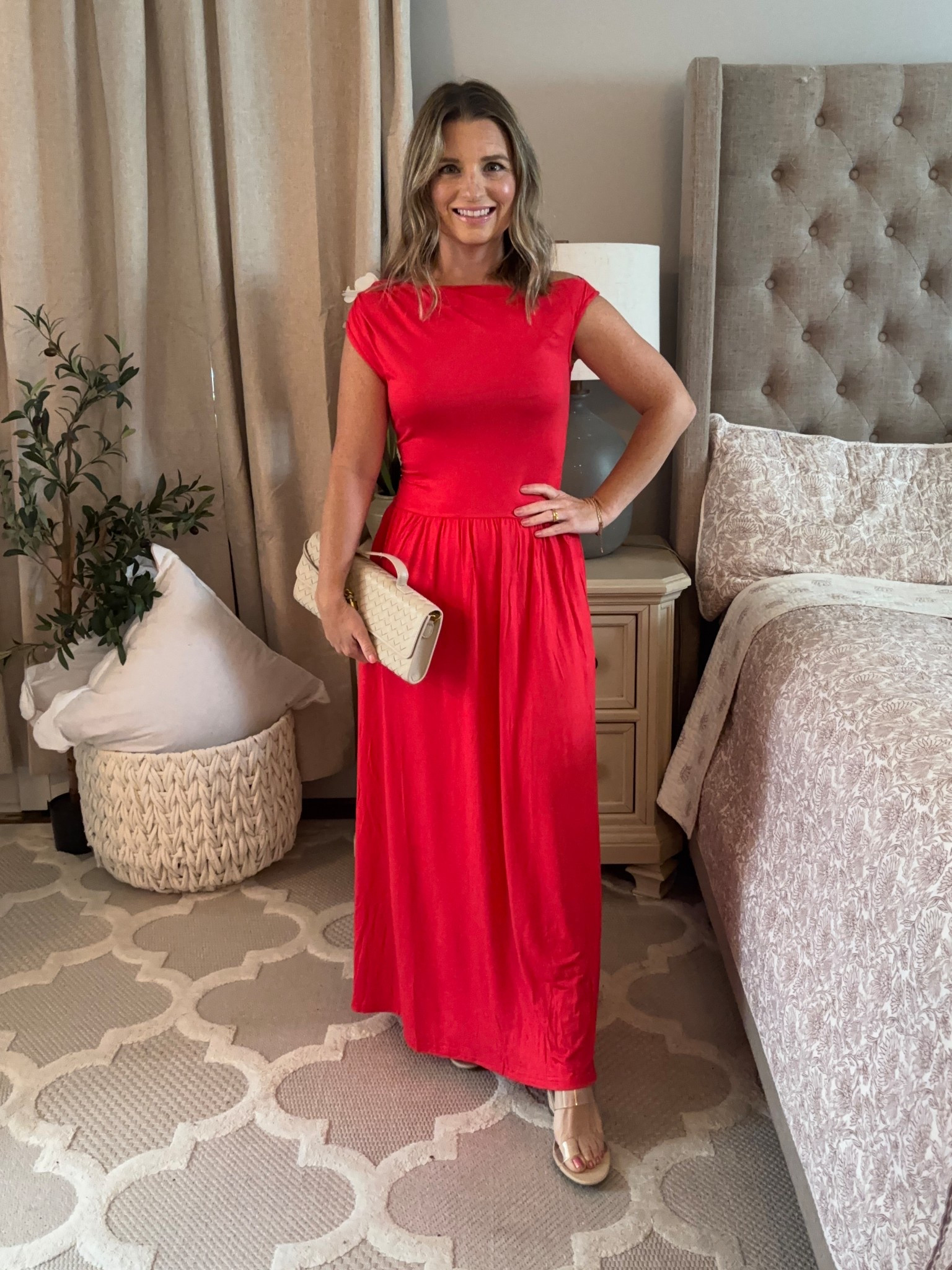 OMG obsessed— the shoulders on this are incredible!! Amazing wedding guest dress option!!! Wearing a size small! 

#LTKWedding #LTKStyleTip #LTKFindsUnder50