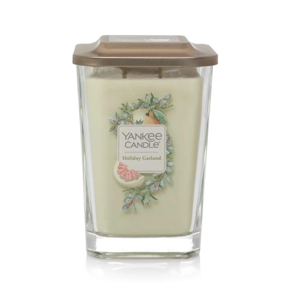 Holiday Garland Large 2-Wick Square Candles - Large 2-Wick Square Candles | Home Fragrance US | Yankee Candle