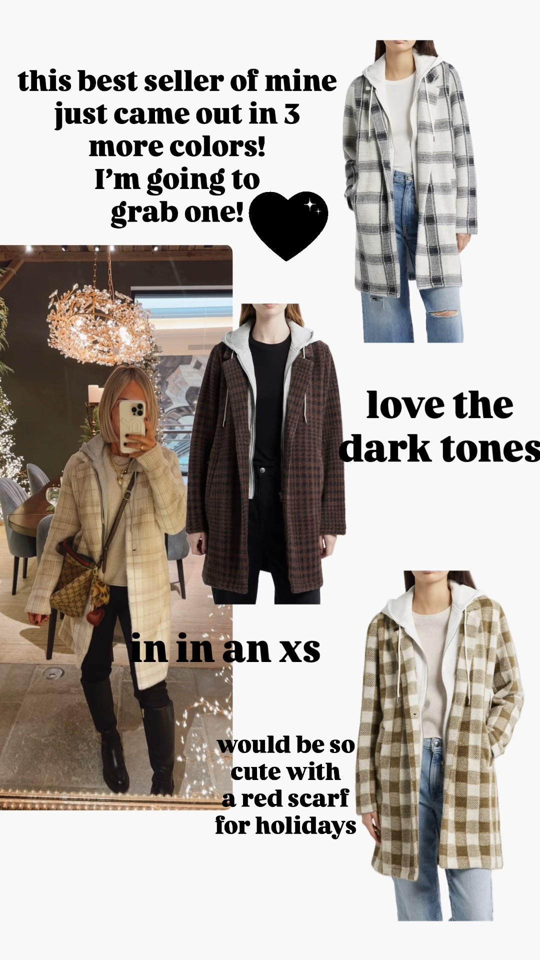 this plaid coat with a detachable hood is the best coat for running around!  
Fits true to size, and under $75


#LTKOver40 #LTKFindsUnder100 #LTKStyleTip